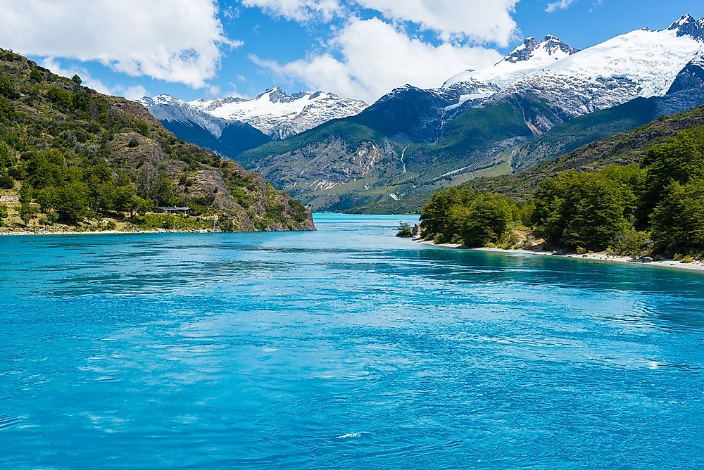 Lake General Carrera in Chile. 