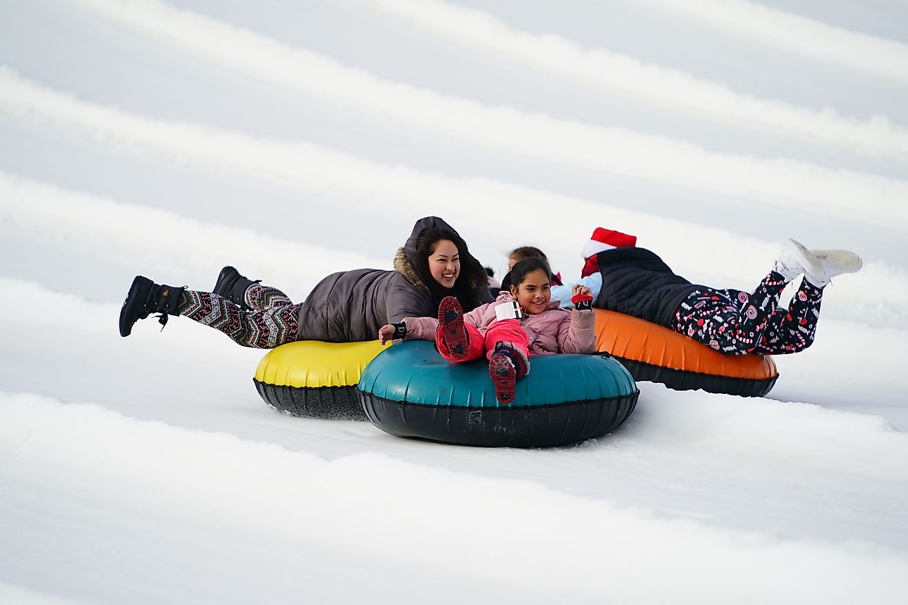 Visitors enjoying Sunburst Winter Sports Park near Elkhart Lake, Wisconsin. Aaron of L.A. Photography / Shutterstock.com