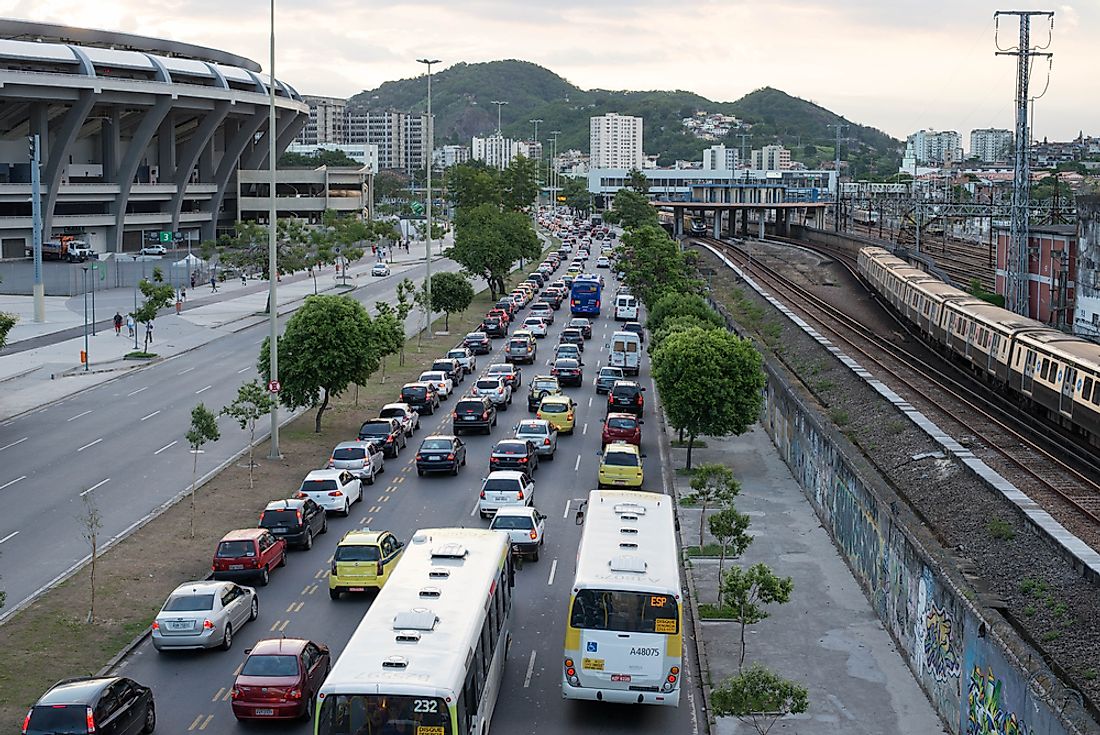 Rio de Janeiro has one of the worst commutes. Editorial credit: CP DC Press / Shutterstock.com