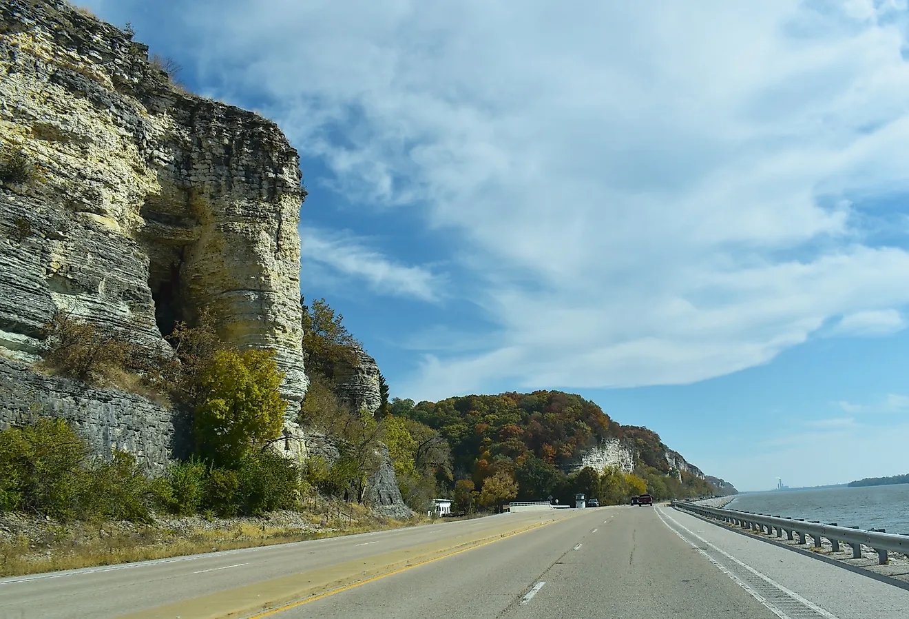 The Great River Road in Missouri.
