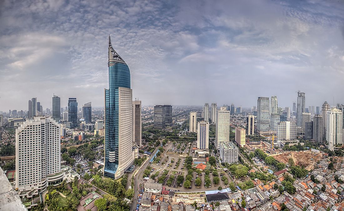 The tallest buildings in Jakarta were architecturally inspired by many different cultures. 