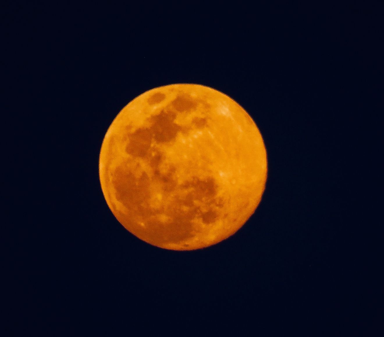 The Super Pink Moon as seen on April 7. Image credit: Oishimaya Sen Nag