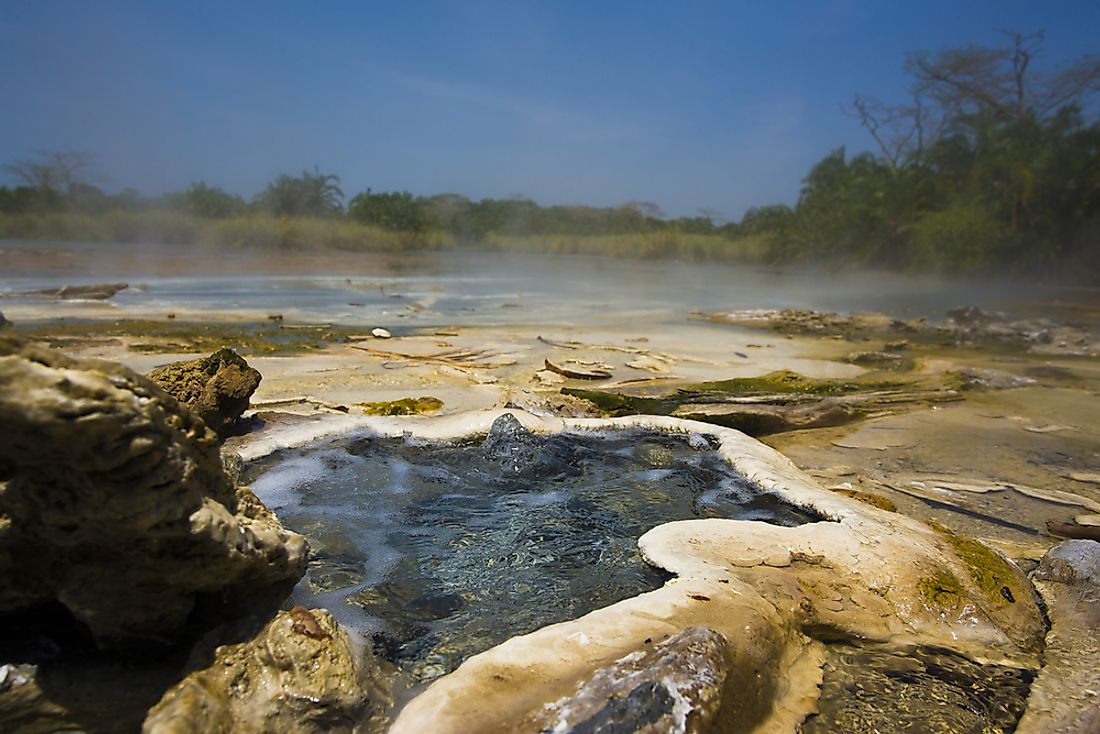 A hot spring in Semuliki National Park. 
