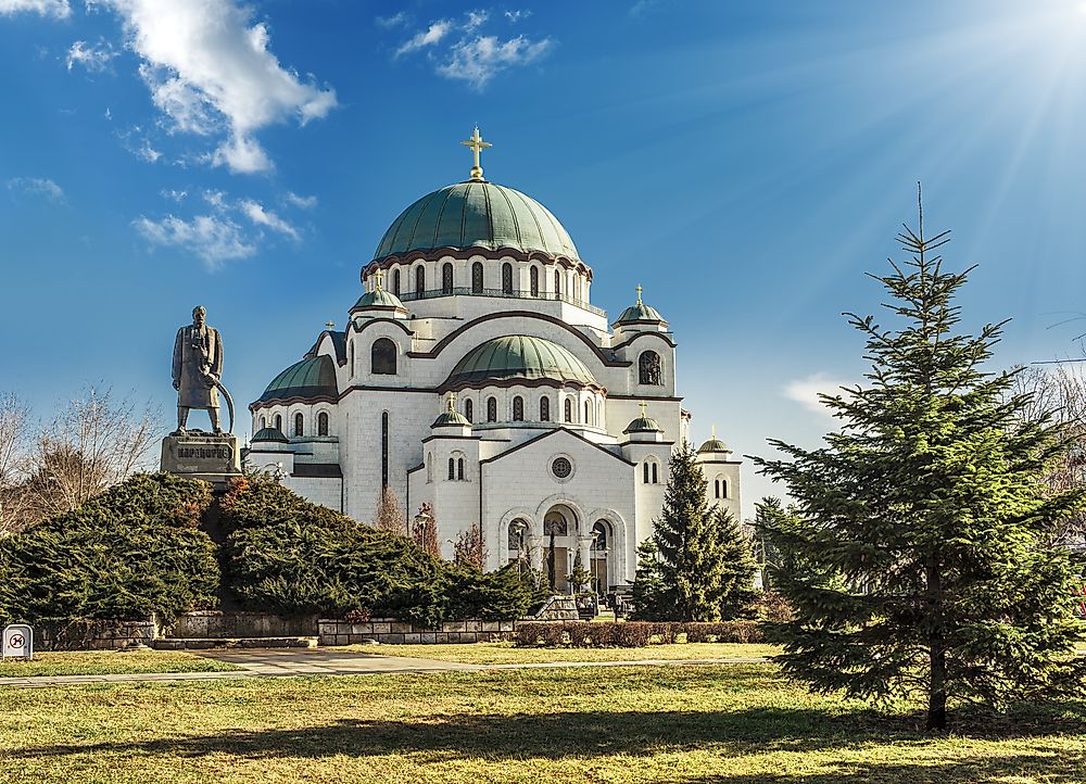 The Church of Saint Sava. 