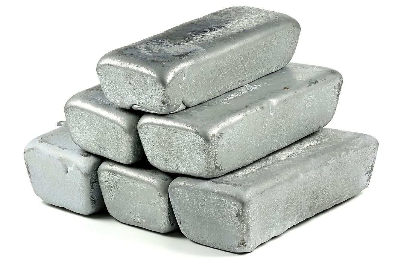 Zinc ingots. Image credit: Bjoern Wylezich/Shutterstock.com