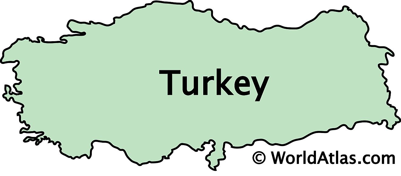 Outline Map of Turkey