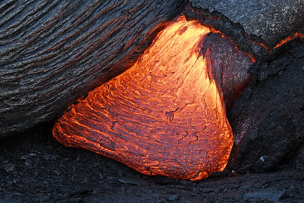 When magma is ejected to the surface of the earth is is known as lava. 