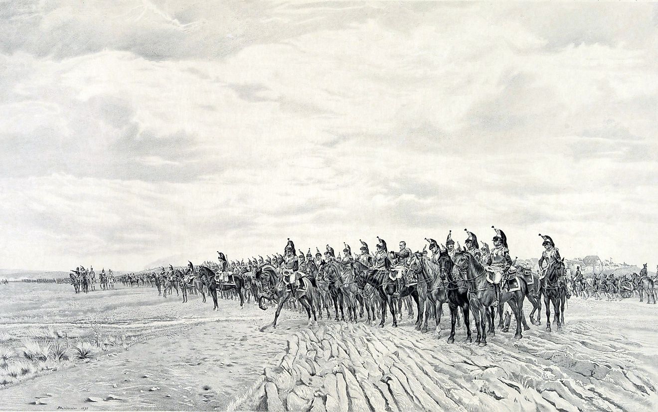 Illustration of the Battle of Austerlitz. 