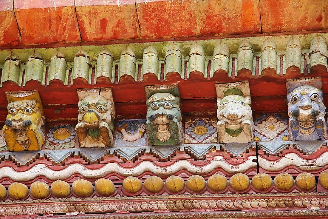 Changu Narayan Temple, the oldest of its kind in Nepal. 