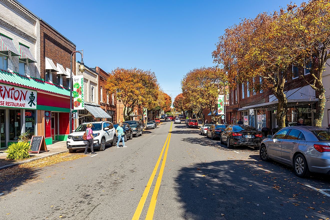 Galax, Virginia. Editorial credit: J. Michael Jones / Shutterstock.com