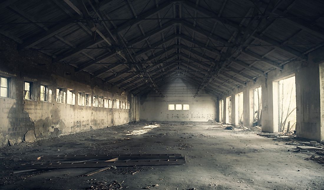 Abandoned buildings attract urban explorers and become landmarks of decay. 