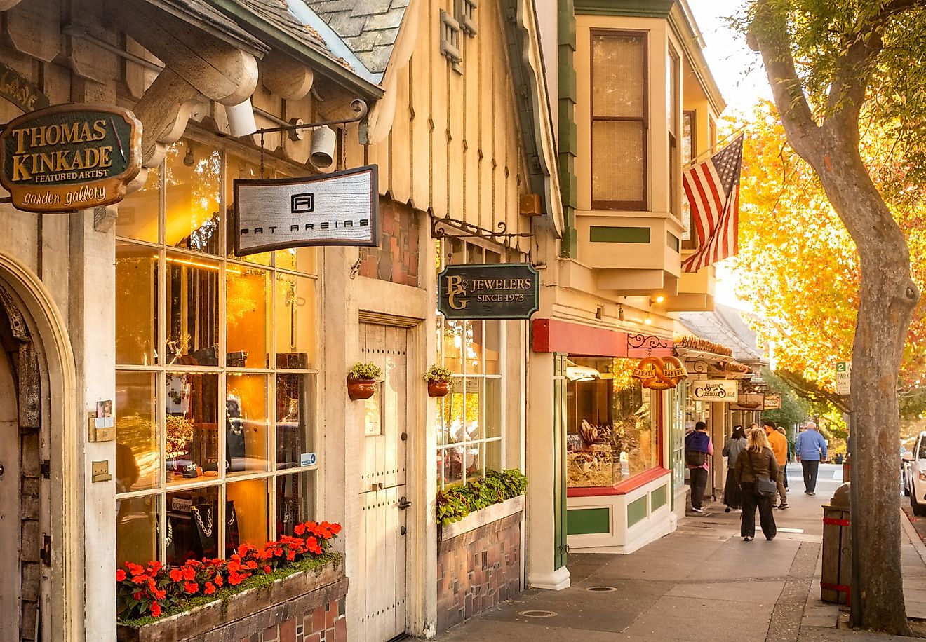 Shops and businesses in Carmel-by-the-Sea.