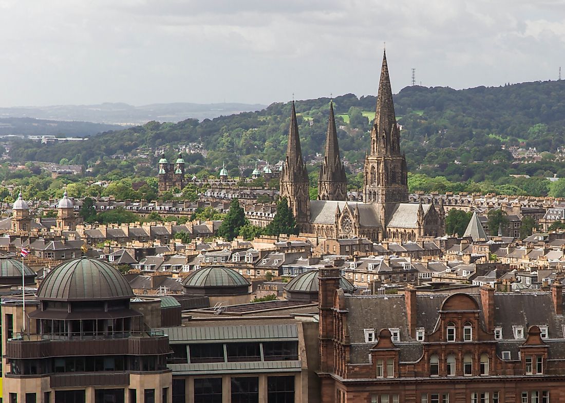 St Mary’s three gothic spires can be seen from anywhere in the city.  Editorial credit: Colin Dewar / Shutterstock.com