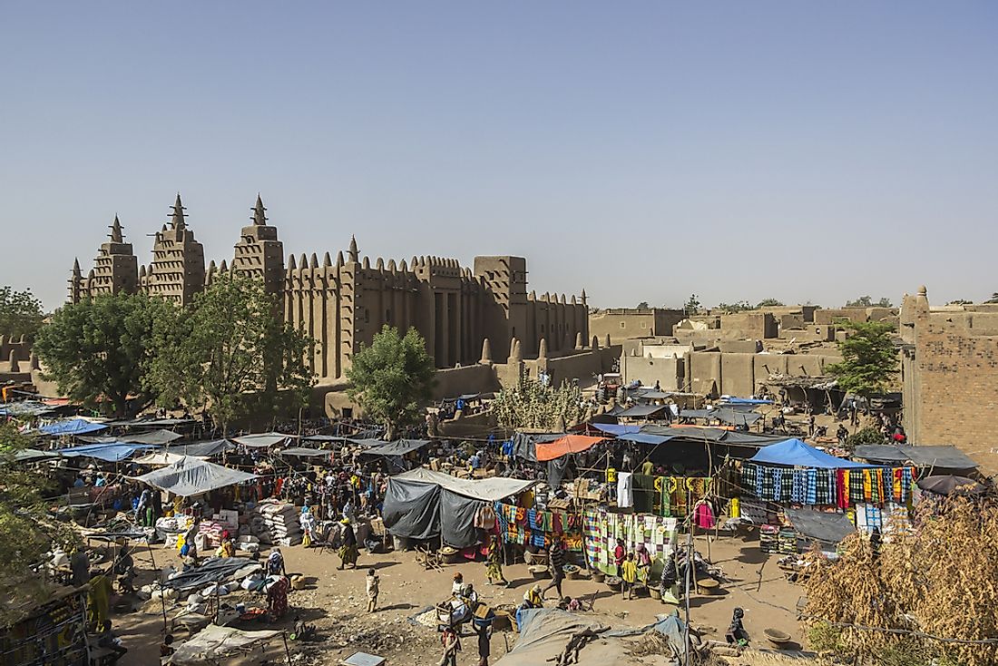 The Great Mosque of Djenné, Mali. 