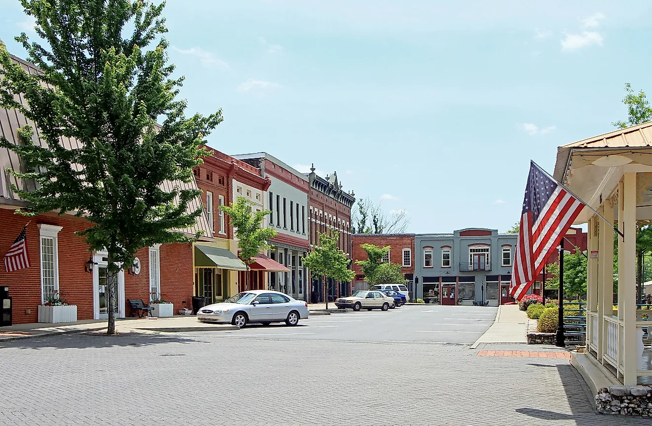 Downtown Adairsville, Georgia.
