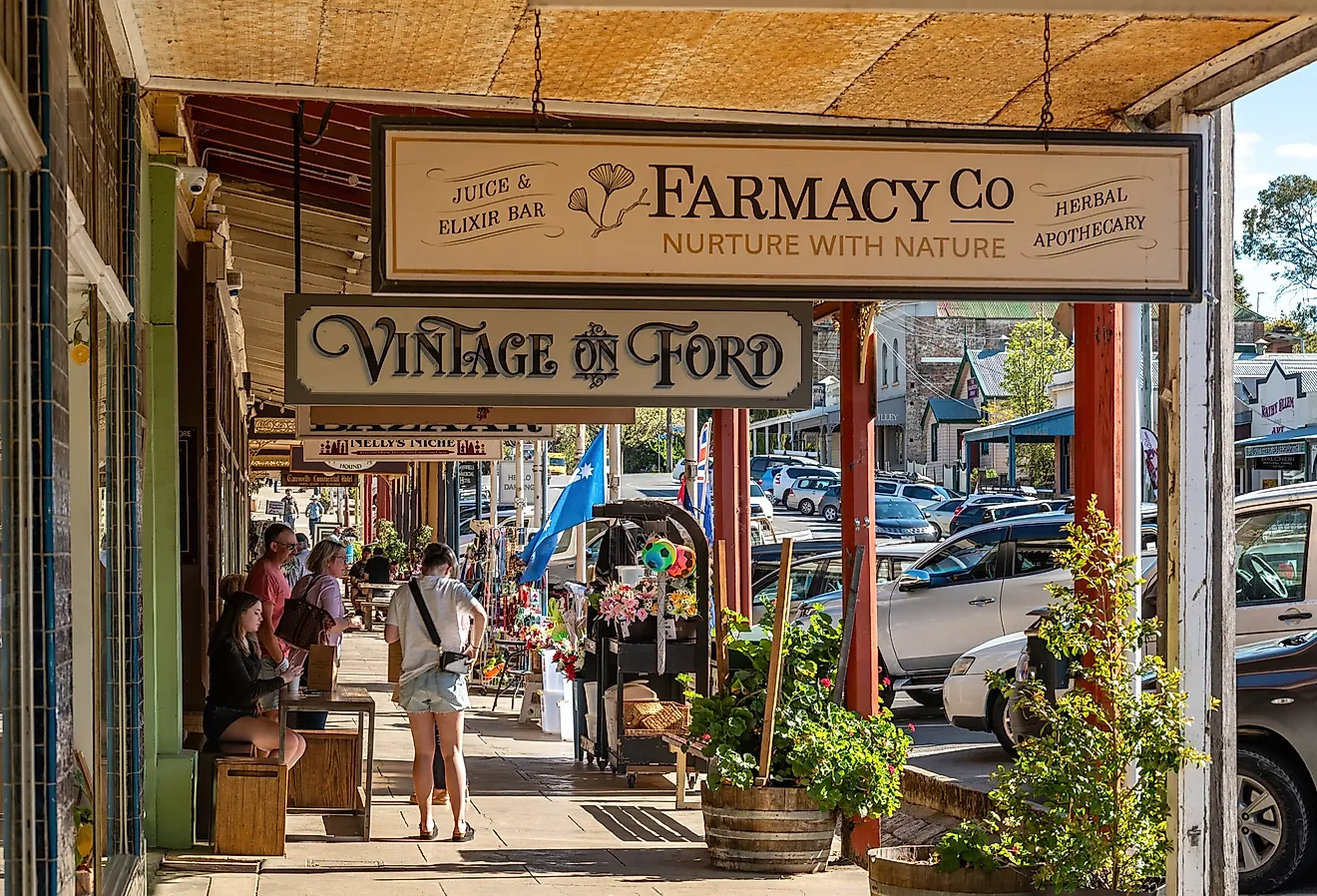 Street scene in historic Beechworth, Northern Victoria. Editorial credit: Paul Harding 00 / Shutterstock.com