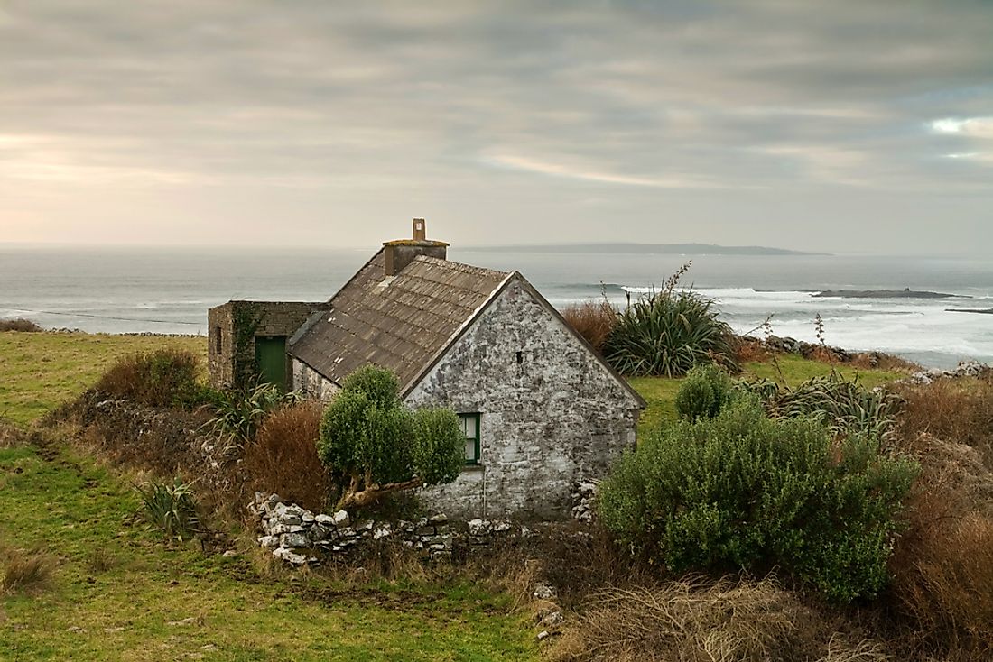An Irish cottage house. 