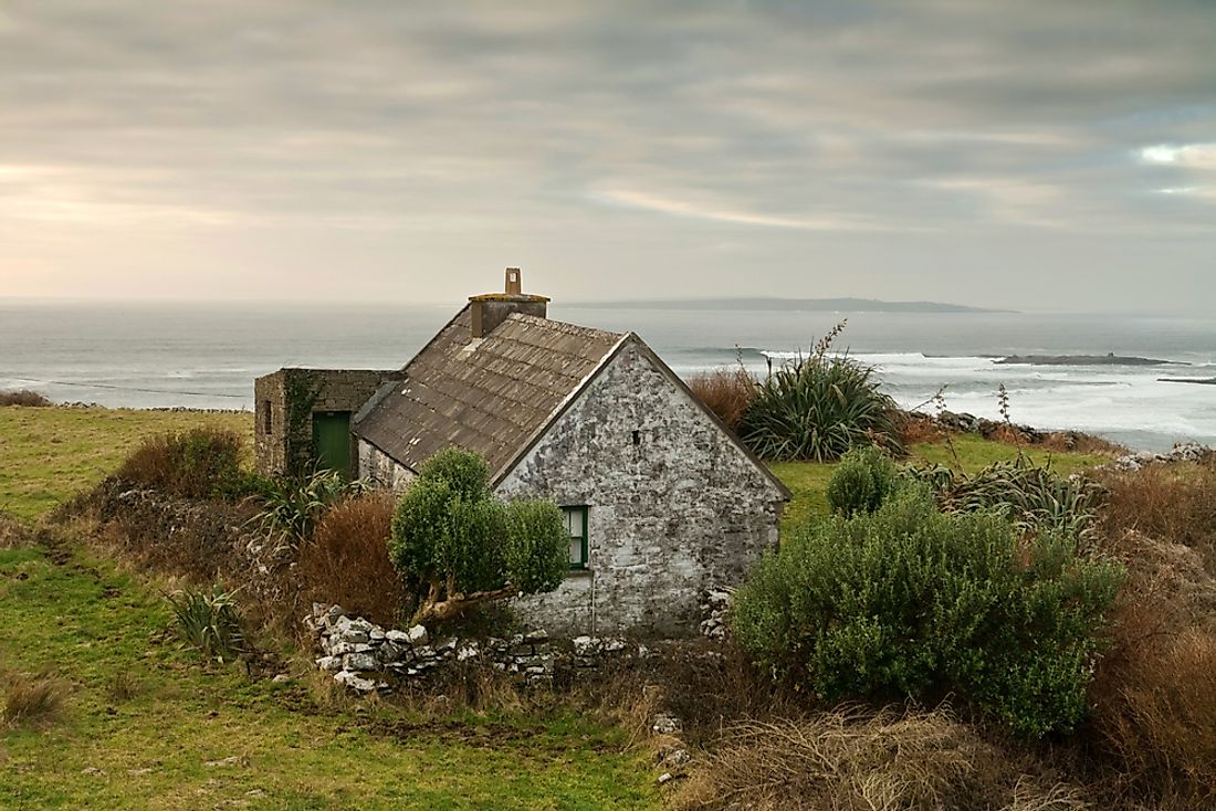 An Irish cottage house. 