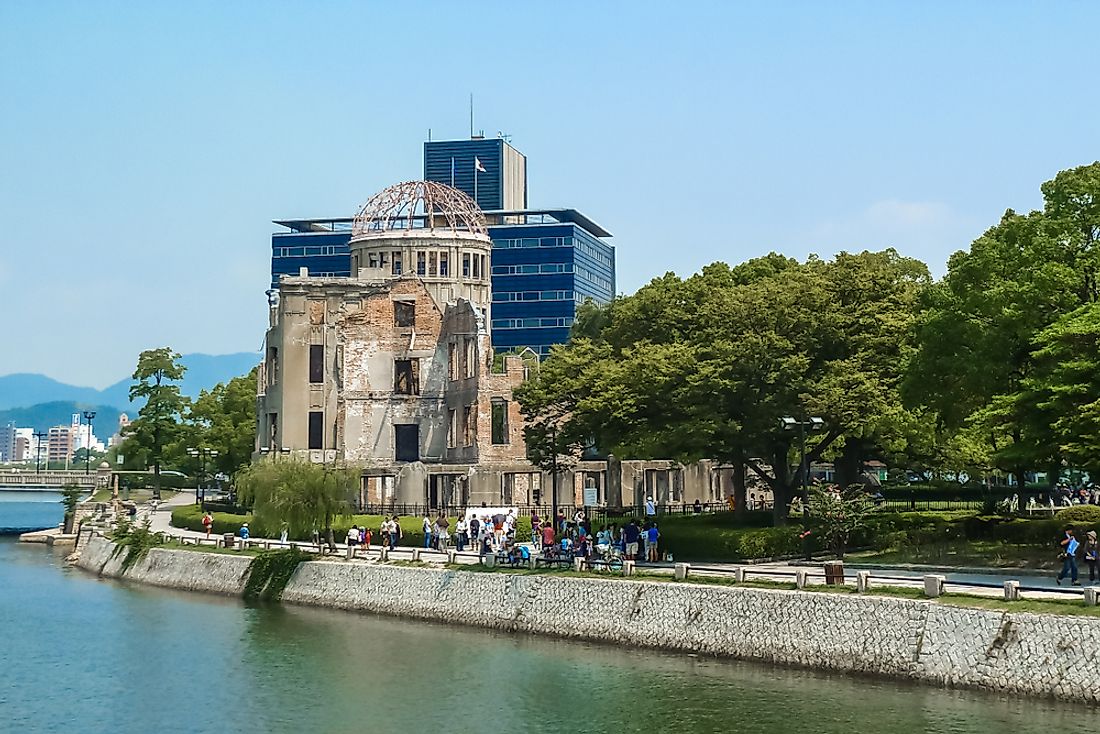 The Atomic Dome in Hiroshima today stands as a memorial to the nuclear bombings. Editorial credit: Martina Badini / Shutterstock.com.
