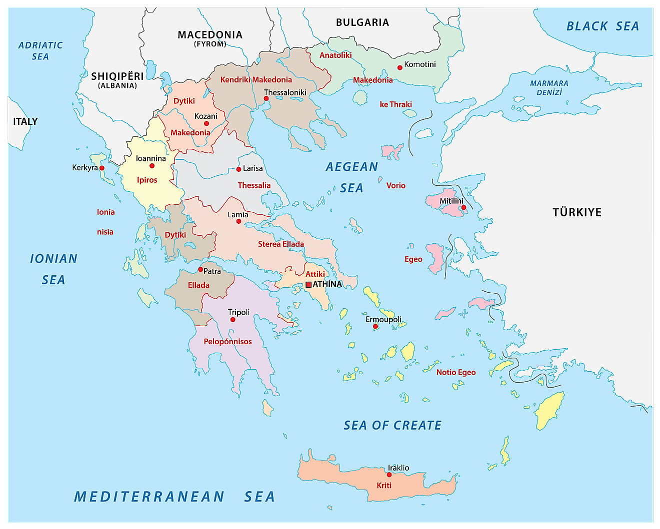 Mapas De Grecia Atlas Del Mundo