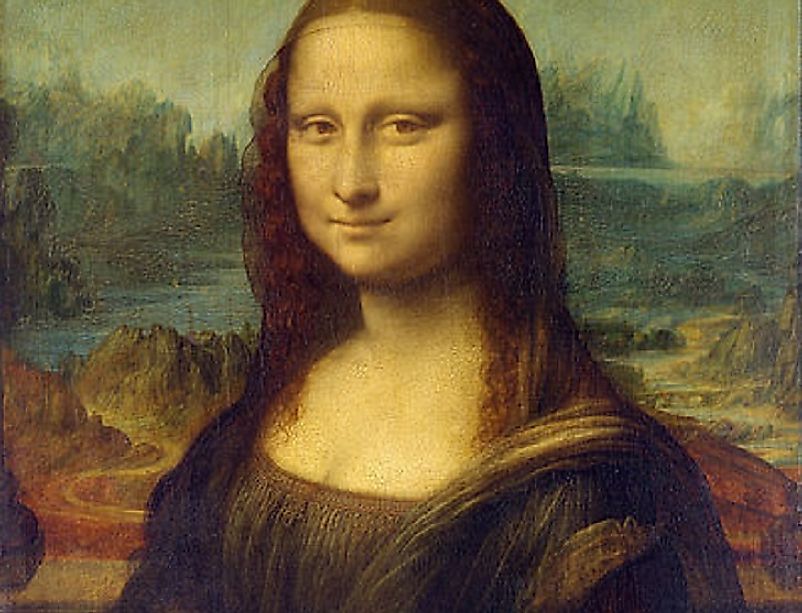 Leonardo da Vinci's 16th Century painting of the Mona Lisa is perhaps one of the most famous visual art pieces from the Renaissance.