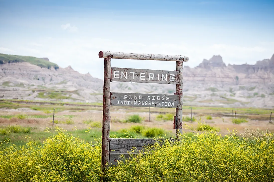 Oglala Lakota County in South Dakota is entirely situated within the Pine Ridge Indian Reservation.