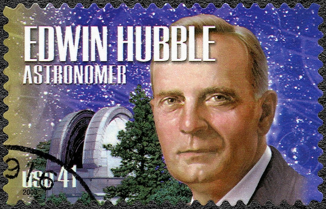 Edwin Powell Hubble on a stamp. Credit: Olga Popova / Shutterstock.com