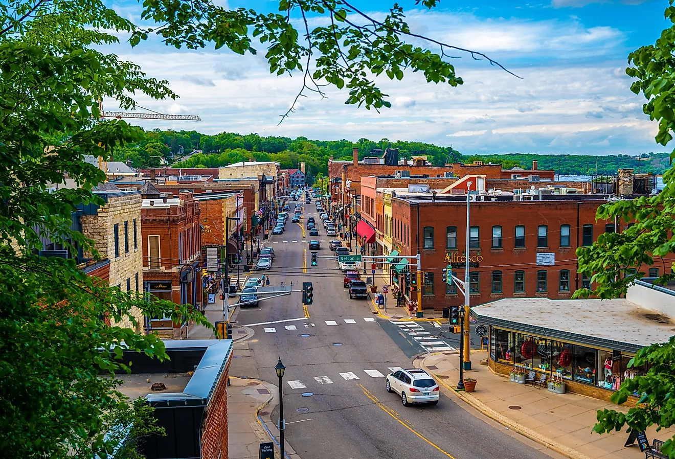 The beautiful downtown area of Stillwater, Minnesota. Image credit Cavan-Images via Shutterstock.com