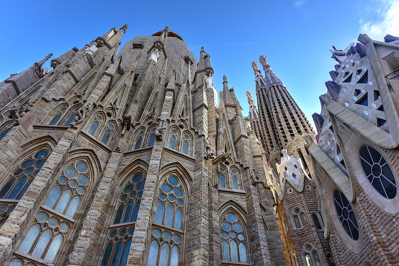 The city of Barcelona is home to another Gothic/Art Nouveau monumental church. Image credit: Felix Lipov / Shutterstock.com