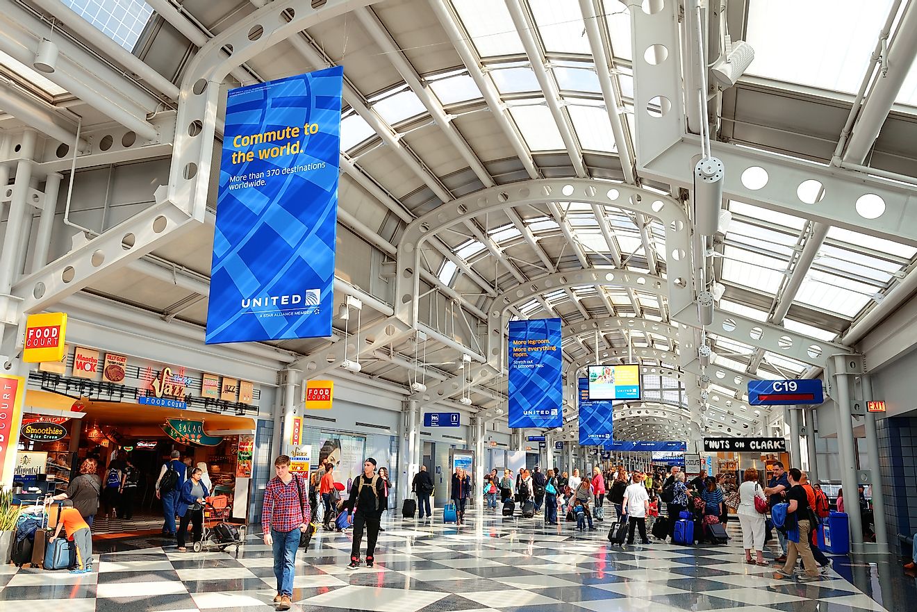 Interiors of the Chicago IL - O'Hare International Airport. Image credit: Songquan Deng/Shutterstock.com
