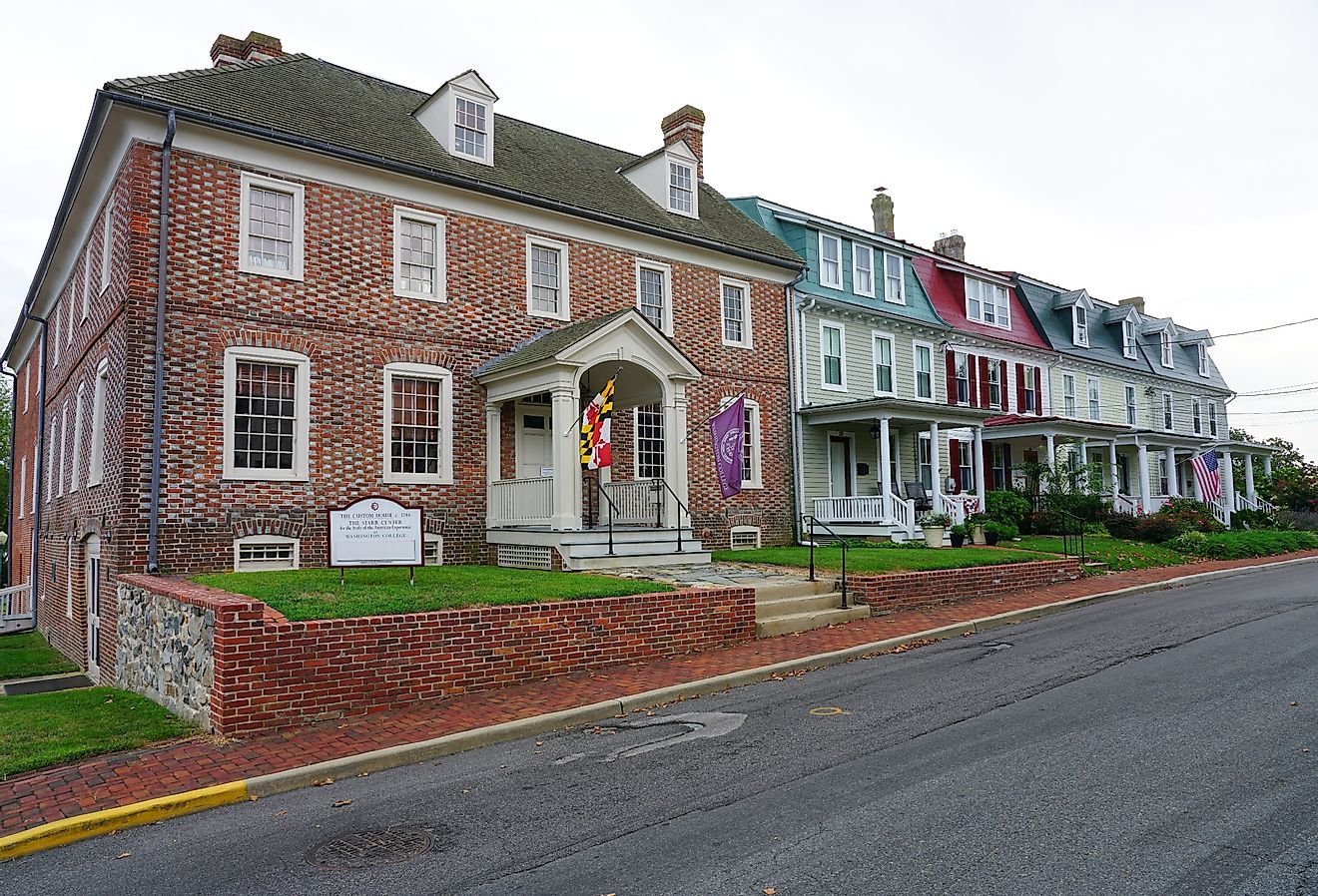 View of historic buildings in the town of Chestertown, Maryland. Image credit EQRoy via Shutterstock