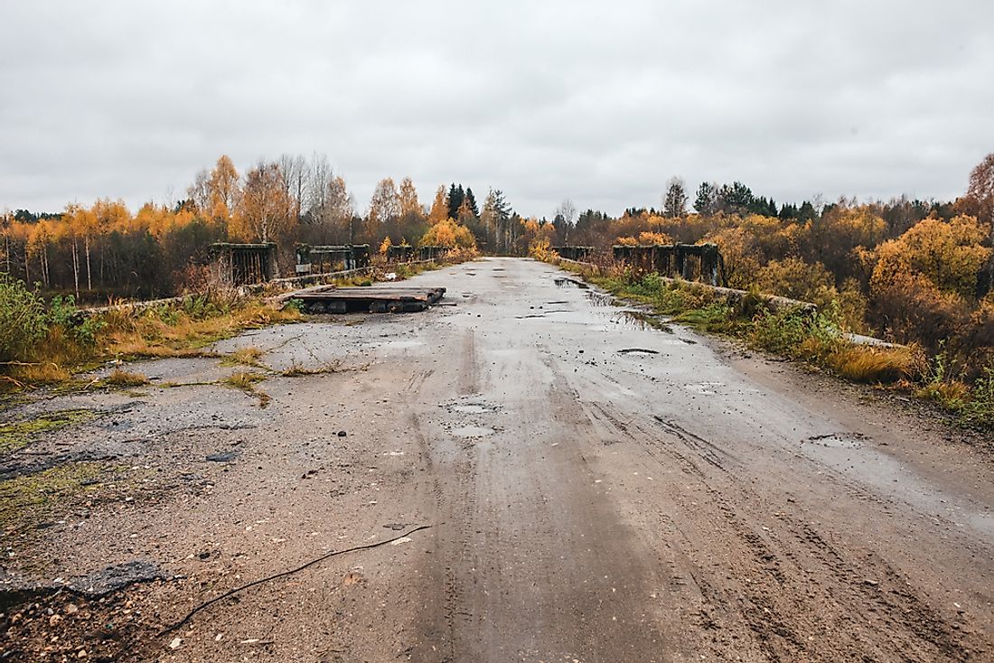 An abandoned bridge in Centralia. 