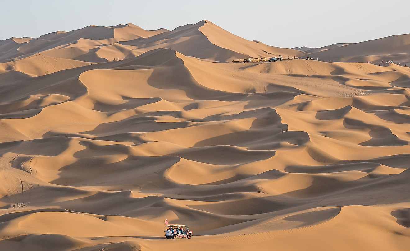 Kumtag Desert, a section of the wider Taklamakan Desert, and part of the Tarim Basin. Image credit: Sirio Carnevalino/Shutterstock.com