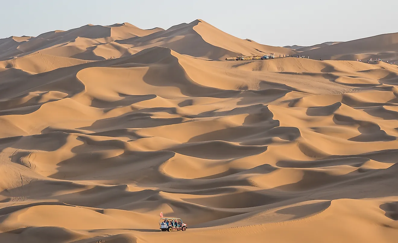 Kumtag Desert, a section of the wider Taklamakan Desert, and part of the Tarim Basin. Image credit: Sirio Carnevalino/Shutterstock.com