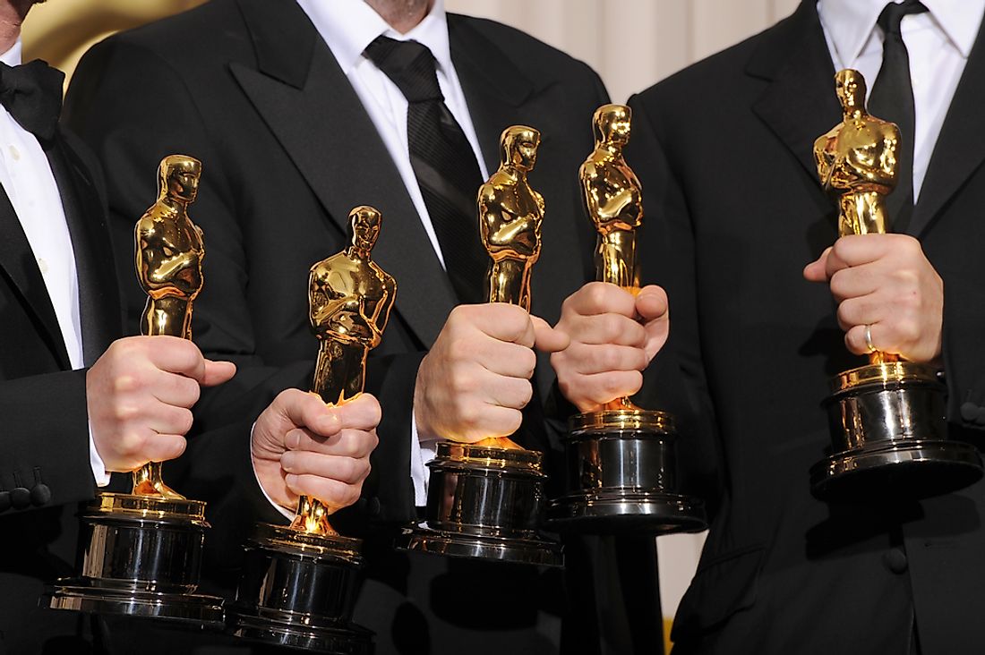 The award, a golden statuette which officially goes by the name "Academy Award of Merit", is informally called an "Oscar."  Editorial credit: Featureflash Photo Agency / Shutterstock.com