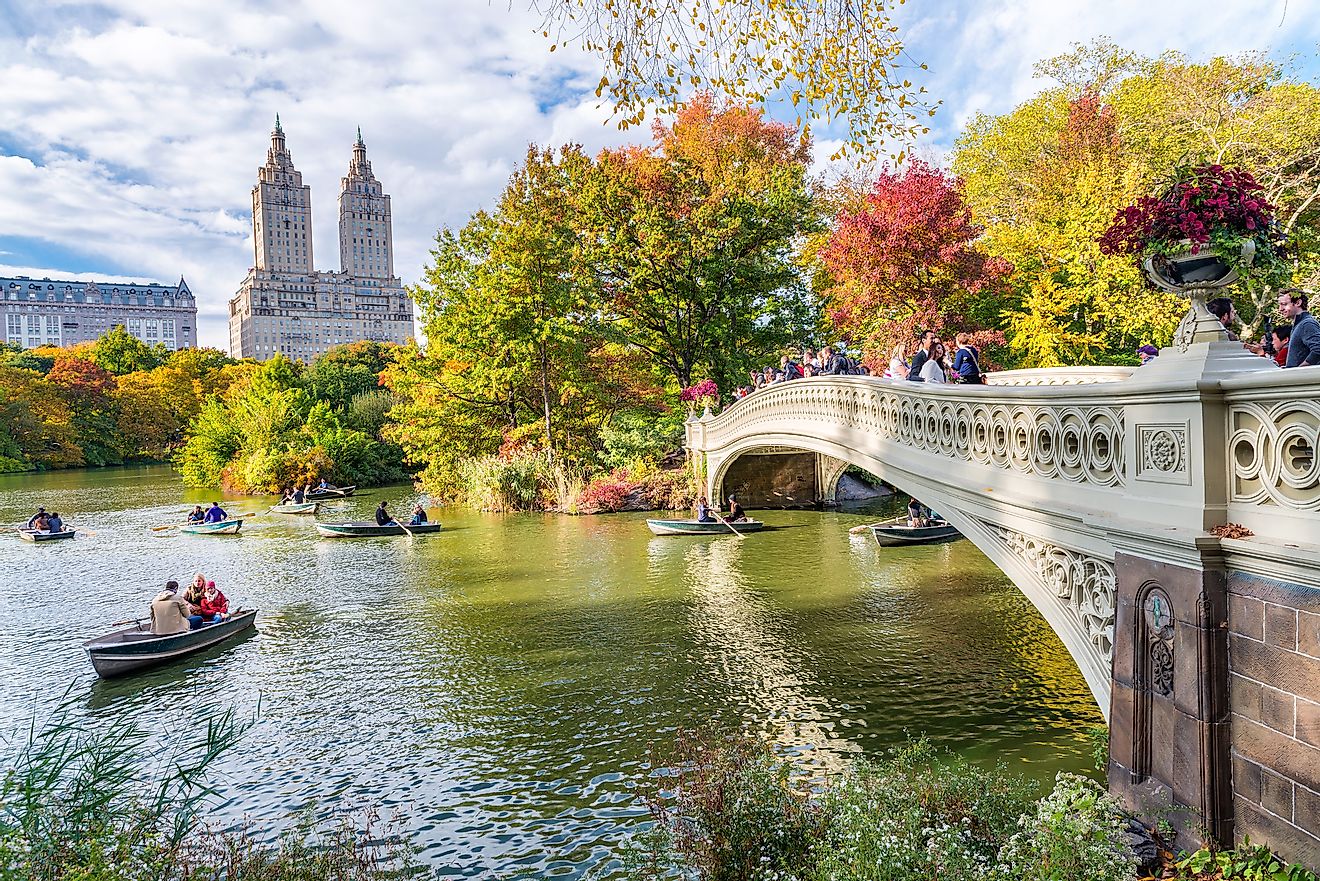 Central Park in New York City looking pretty in fall colors. Editorial credit: GagliardiPhotography / Shutterstock.com