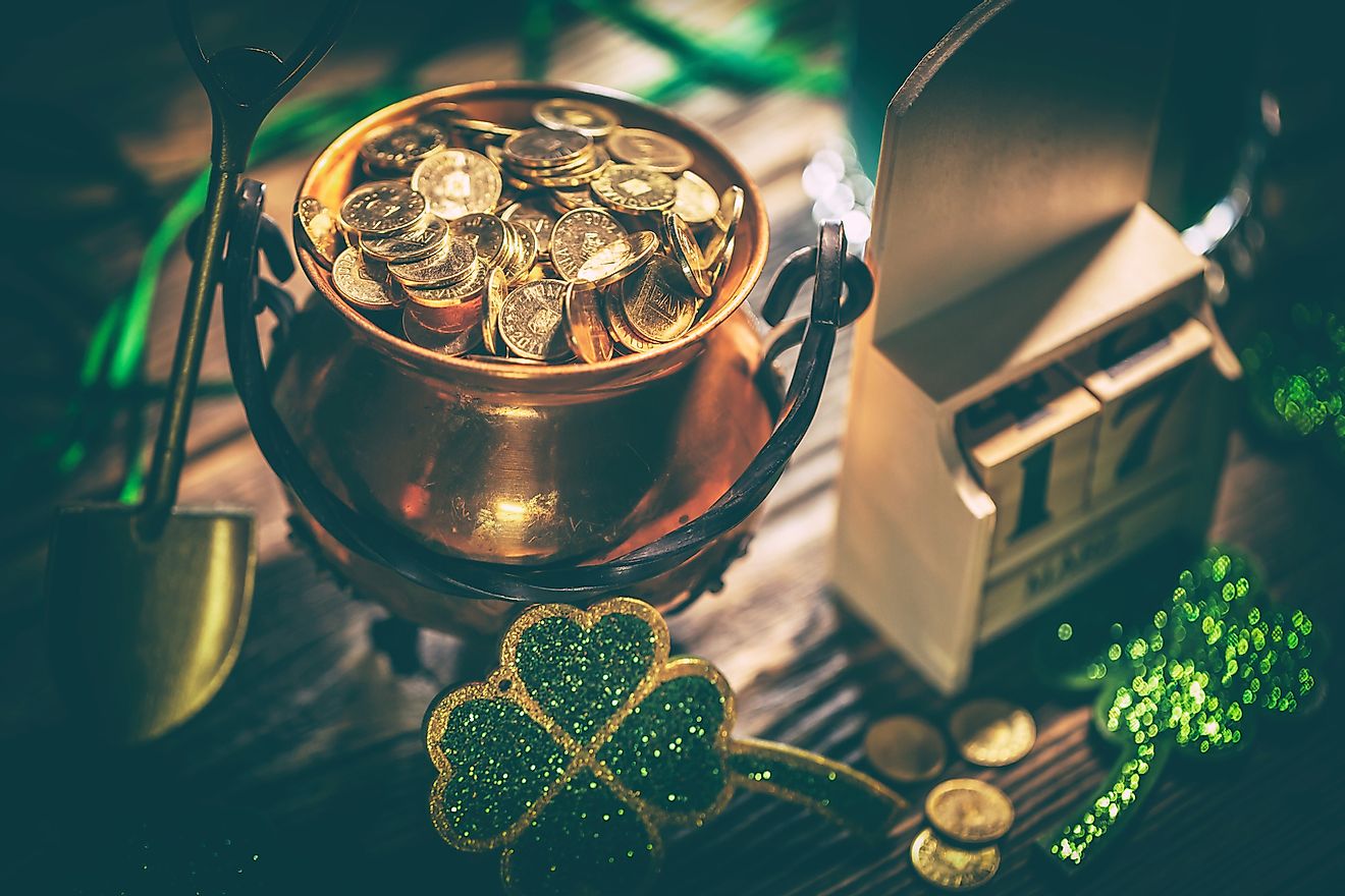  Saint Patrick's Day, the Irish national holiday, is celebrated with parades and festivals in all major cities and towns in Ireland. Image credit: grafvision/Shutterstock.com