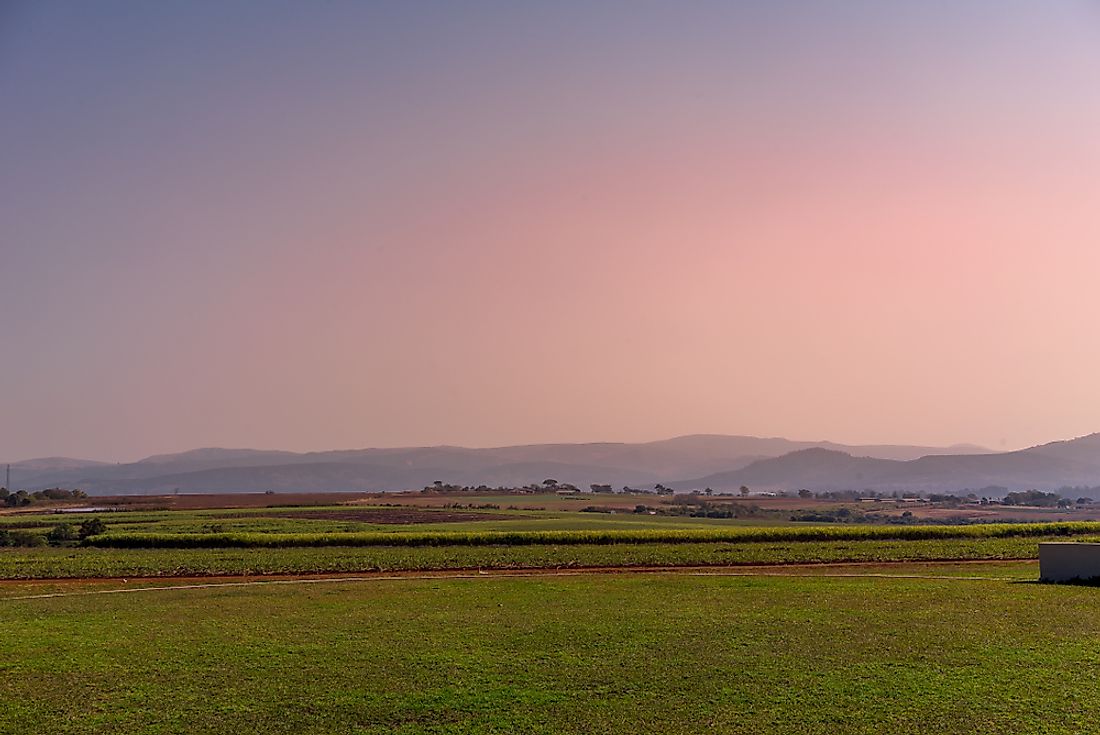 Agricultural land in Eswatini. 