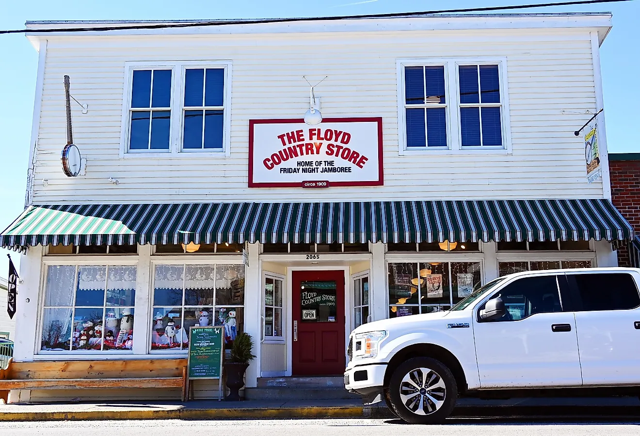 The Floyd Country Store, Virginia. Image by The Old Major via Shutterstock.