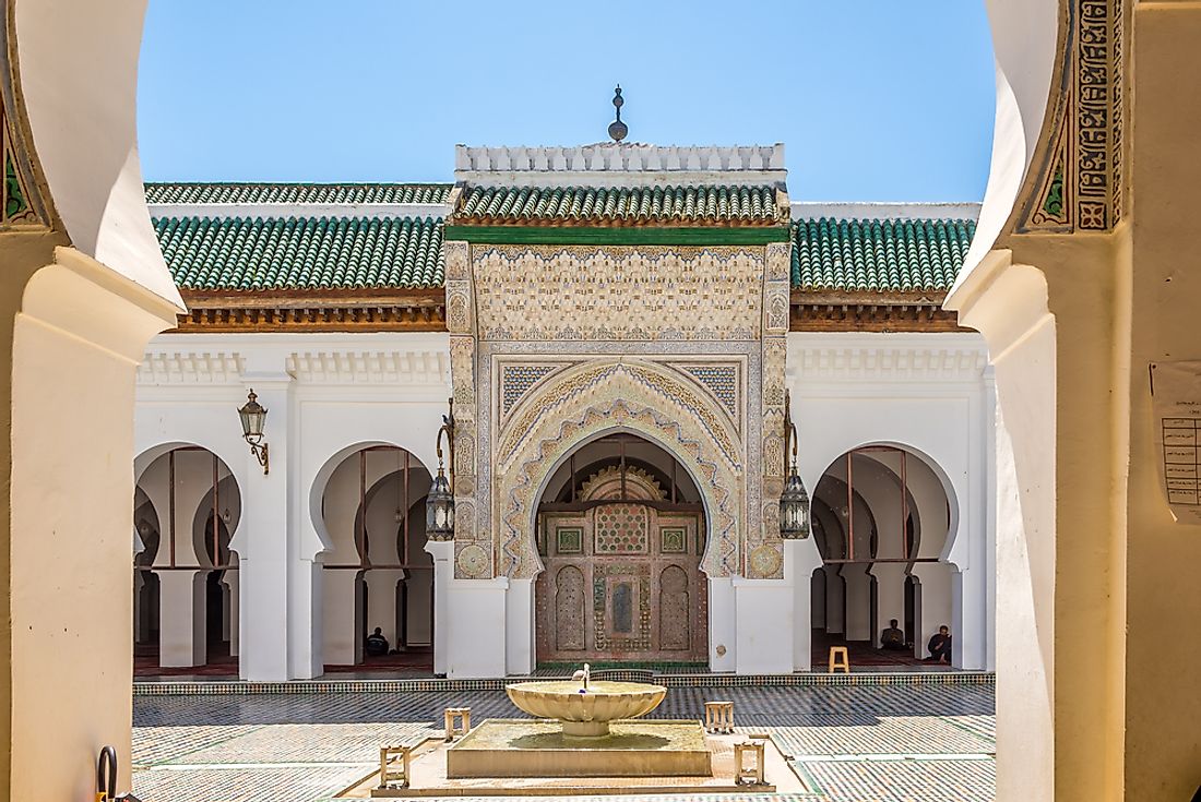 The University of al-Qarawiyyin in Fez, Morocco is one of the oldest universities and places of madrasa education. Editorial credit: milosk50 / Shutterstock.com