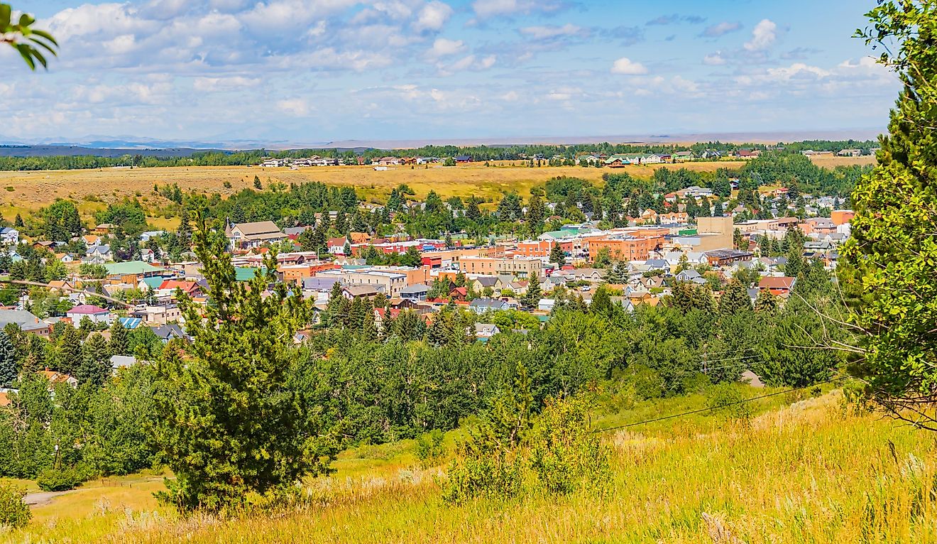 The town of Red Lodge, Montana.