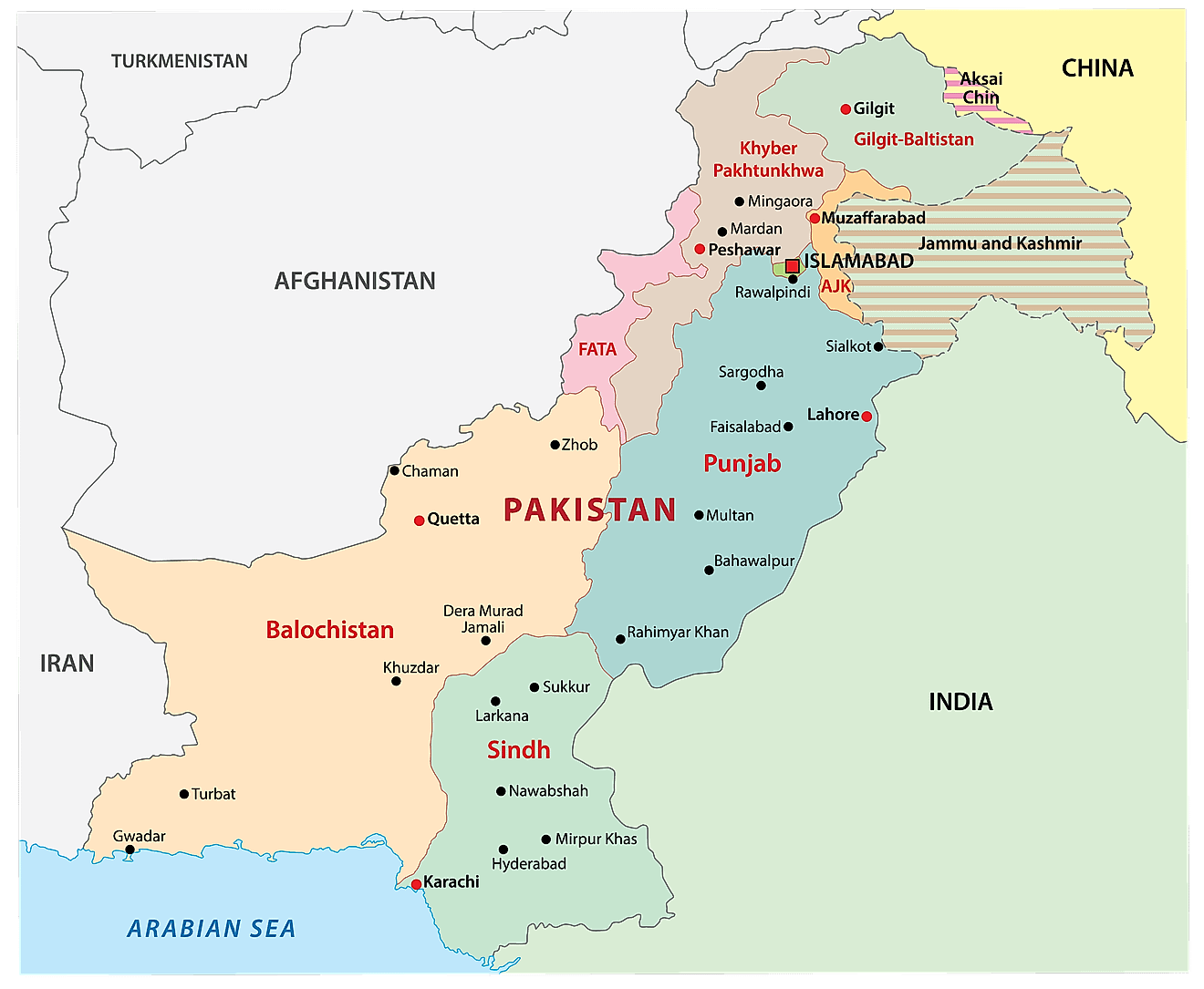 Pakistan Maps Facts World Atlas