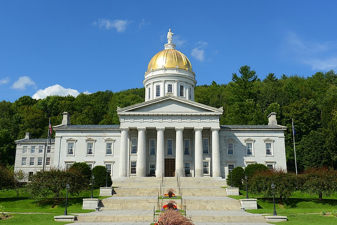 The Vermont state capitol. 