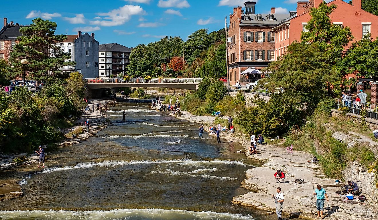 Ganaraska River in Port Hope, Ontario. Image credit: John Fader / iStock.com
