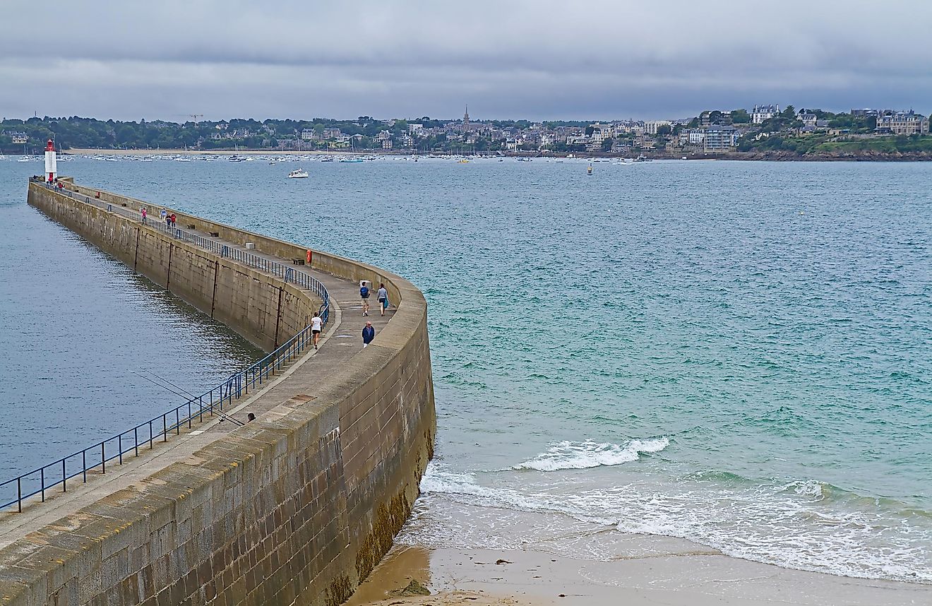 A bridge along the Gulf of St. Malo.