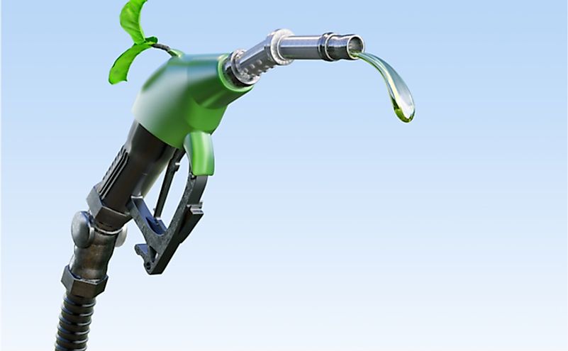 Ecological biofuel concept. 3D illustration.