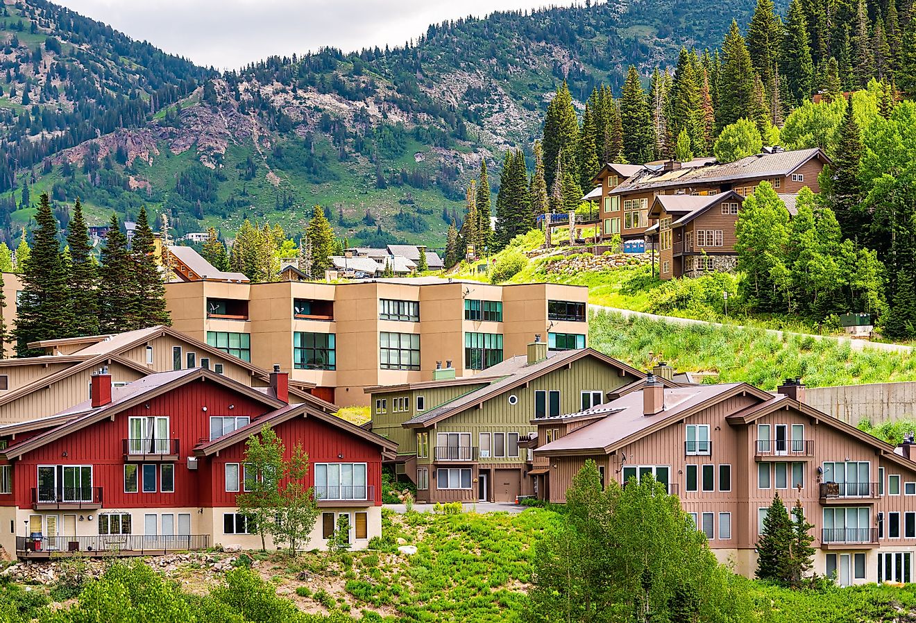 The ski resort village of Alta, Utah. Image credit Andriy Blokhin via Shutterstock