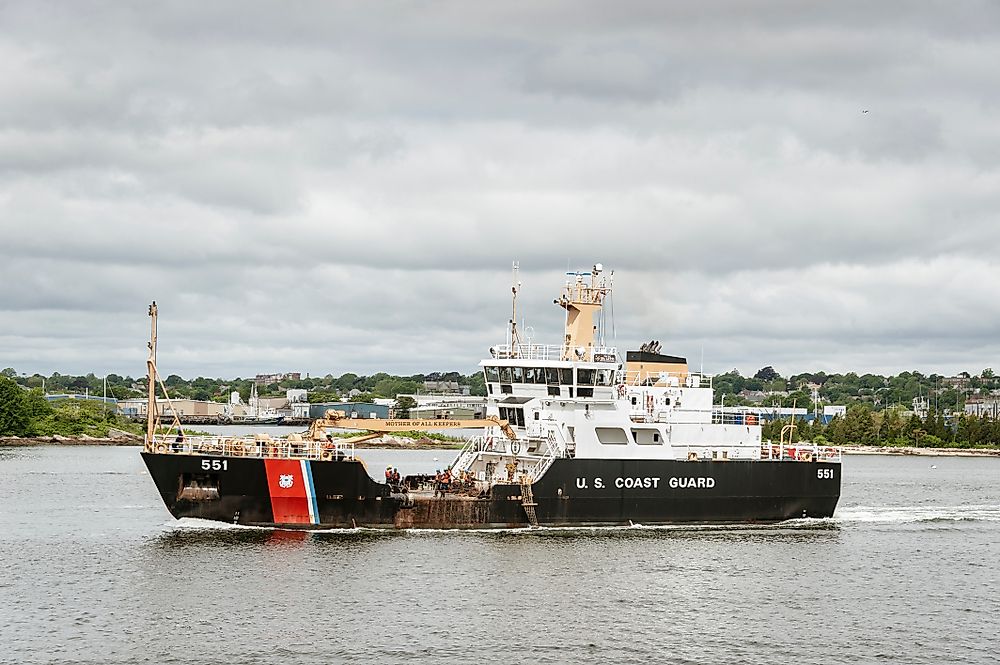 US Coast Guard ship USCGC Ida Lewis (WLM-551) named for famous lighthouse keeper Ida Lewis. Editorial credit: Dan Logan / Shutterstock.com