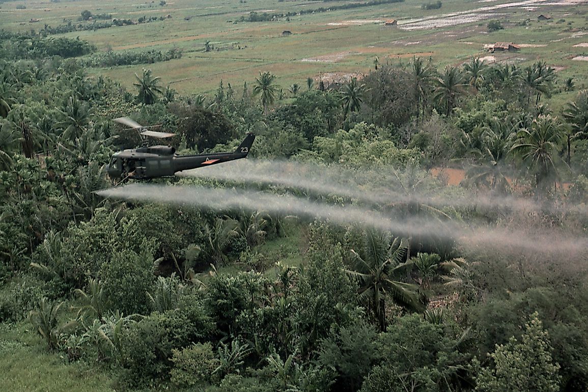 Agent Orange was used in the Vietnam War by the American military. 