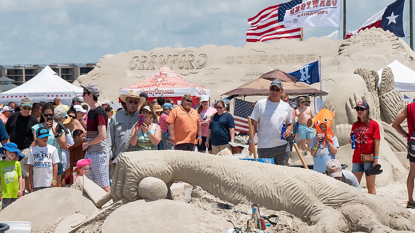 A scene from Texas SandFest in Port Aransas, Texas. Image credit: Jonathan Cutrer via Flickr.com.